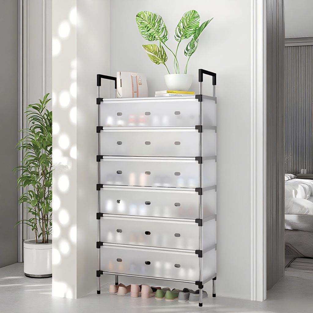 7-Layer na Metal na Sapatos na Rack na Stable na Organizer para sa Pag-iimbak ng Sapatos