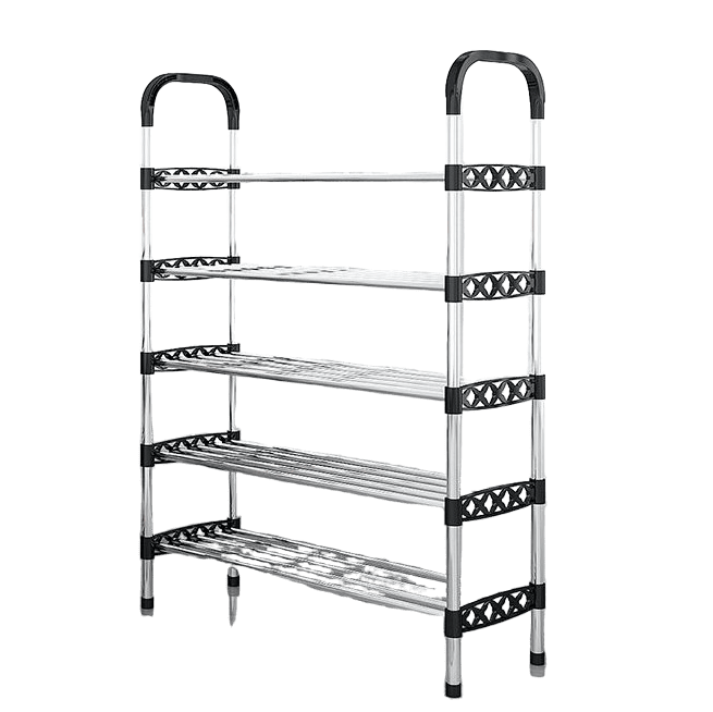 6/7/8-Layer Metal Shoe Rack Space Saving Rustproof Shoe Organizer