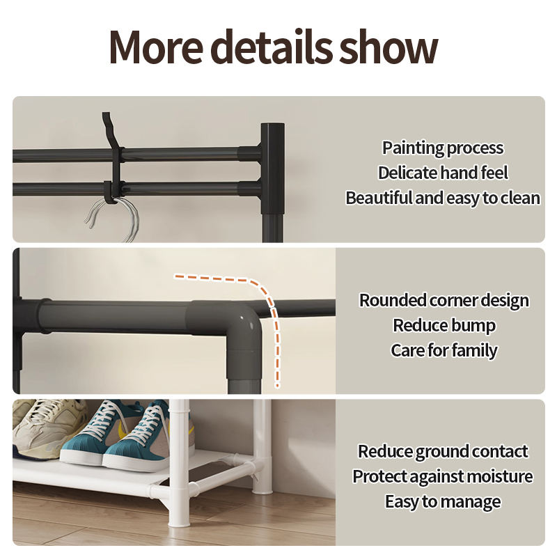 5-Tier na Independent na Sapatos at Sombrero na Rack na Multifunctional na Organizer para sa Pag-iimbak