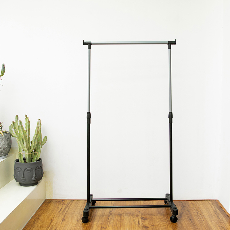 Sturdy Stainless Steel Single Pole Clothing Storage Rack