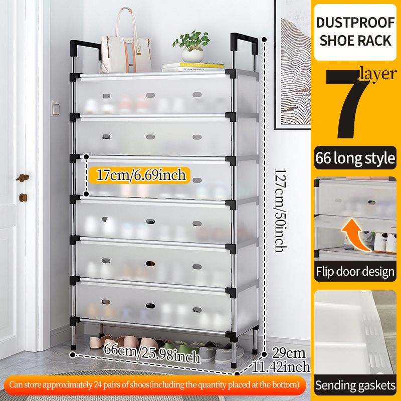 7-Layer na Metal na Sapatos na Rack na Stable na Organizer para sa Pag-iimbak ng Sapatos