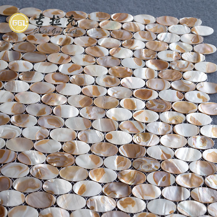Ovale Mosaiek Tile vir Kombuis Backsplash en stort Muur