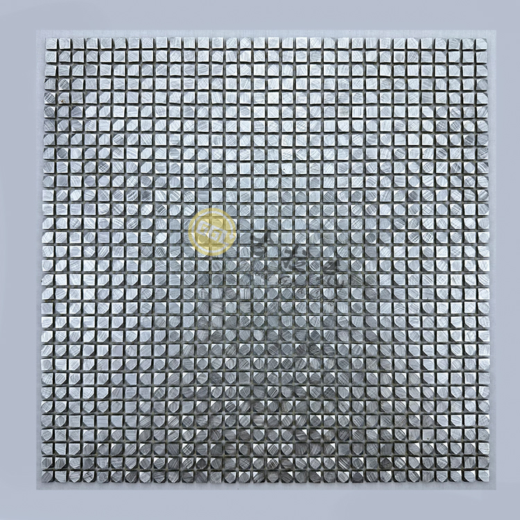 Mini-Punkte Runde Metall Mosaik Edelstahl Mosaik Wandfliesen Dekor