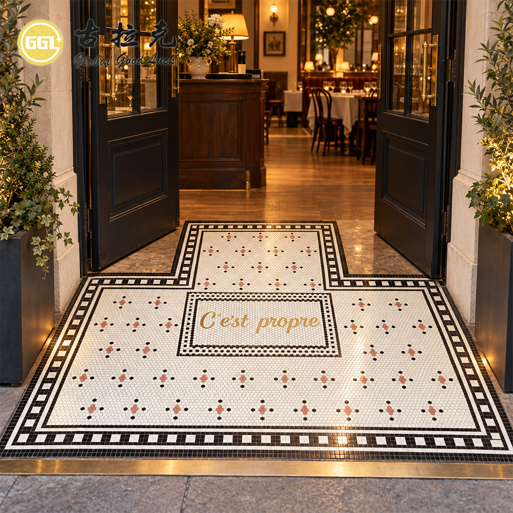 Custom Ceramic Mosaic Mural Floor Design – Decorative Tile Artwork for Luxury Interiors