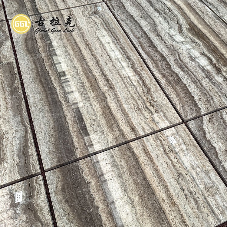 Sliver Travertyn Marmer Tile Wall Floor Ontwerp