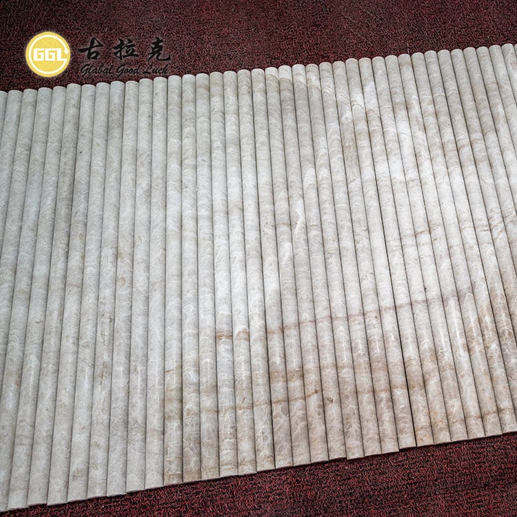 Natural Taj Mahall Line Marble Mosaic Tile Parquet Feature Panel 3d Marble Tiles