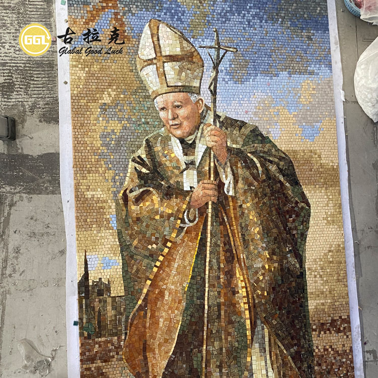 Persoonlijke kerkmuurkunst Glasmozaïek Muurstenen