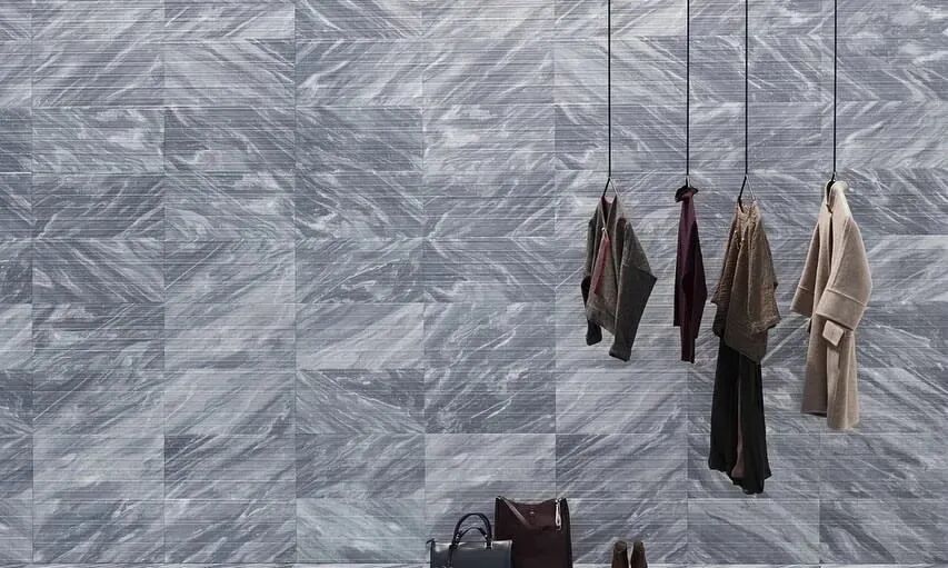 Florence Grey Marble large format grey marble wall cladding