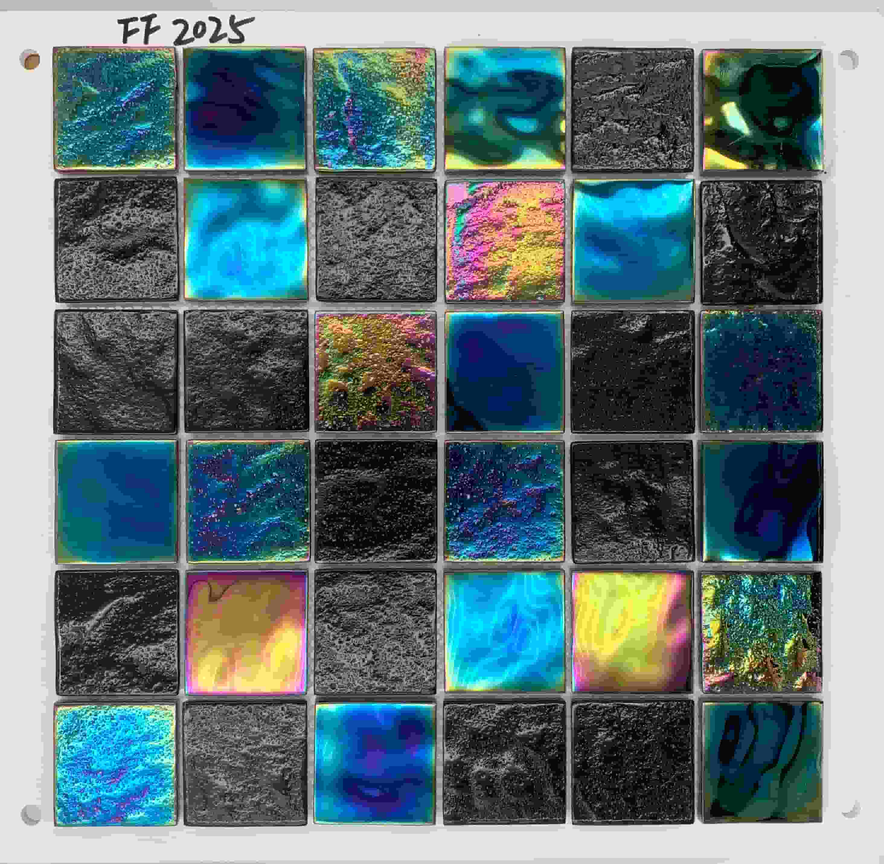 Rainbow Iridescent Glass Mosaic Series | Colorful Glass Tile for Pool & Interior Design