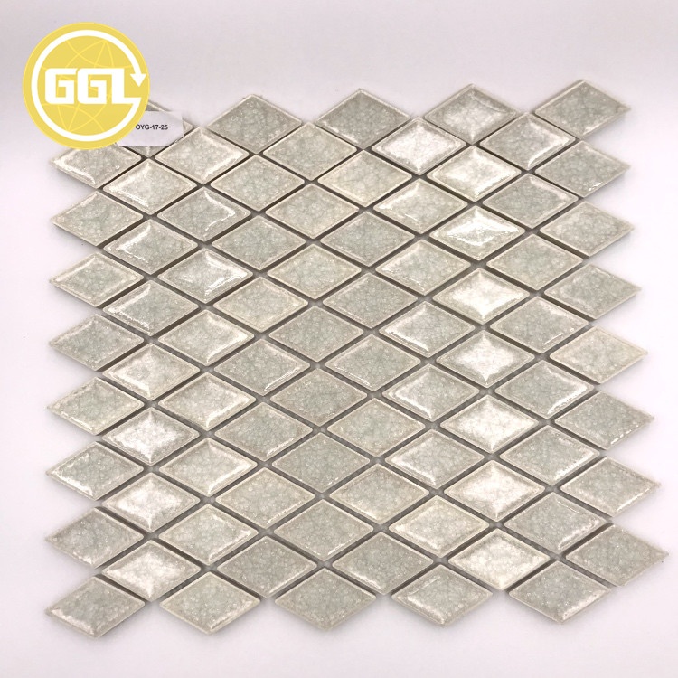 Rissige Diamant Keramische Mosaikfliesen Für Badezimmer Küchen Wandfliesen