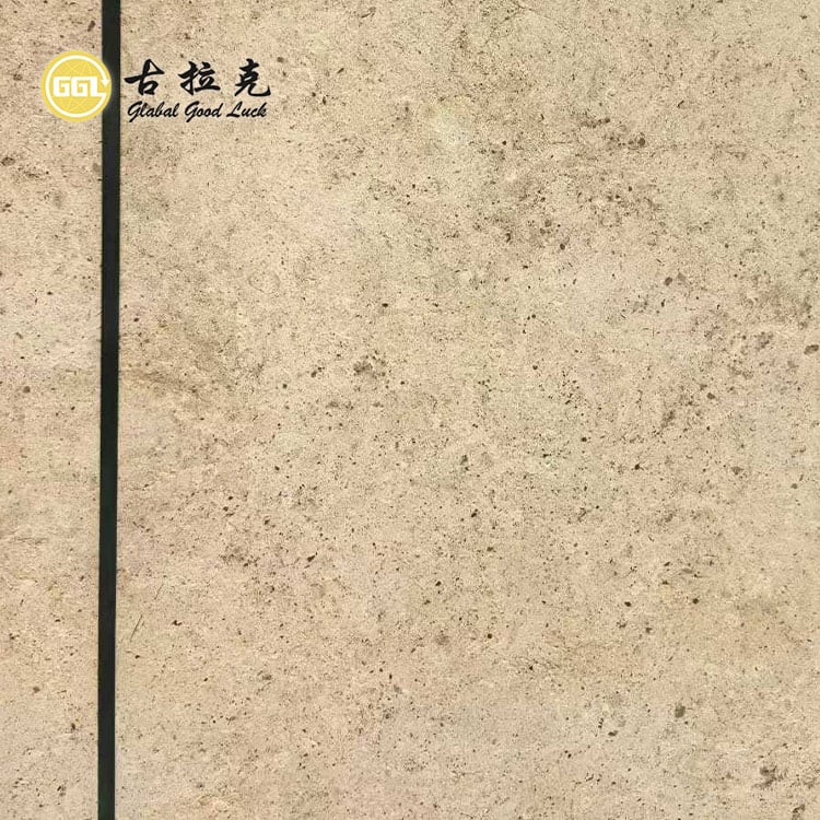 Natürliche beige Kalksteinfliesen für Bodenbeläge im Innenbereich
