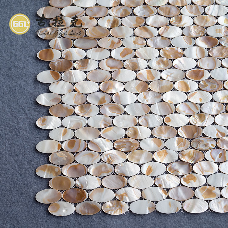 Ovale Mosaiek Tile vir Kombuis Backsplash en stort Muur