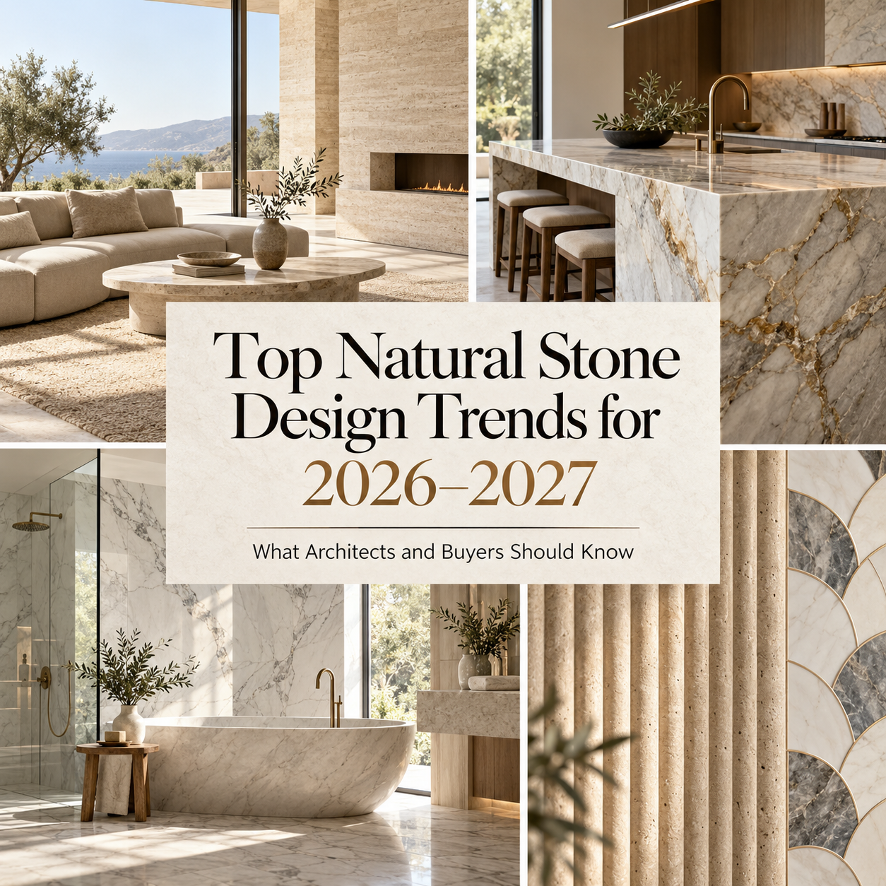 Principais Tendências de Design em Pedra Natural para 2026–2027: O Que Arquitetos e Compradores Devem Saber