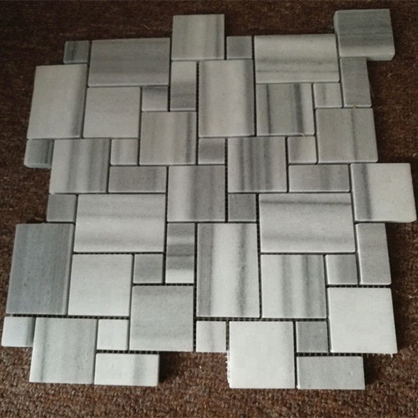 Marmara Weiß Marmor Quadratische Marmor Mosaikfliese