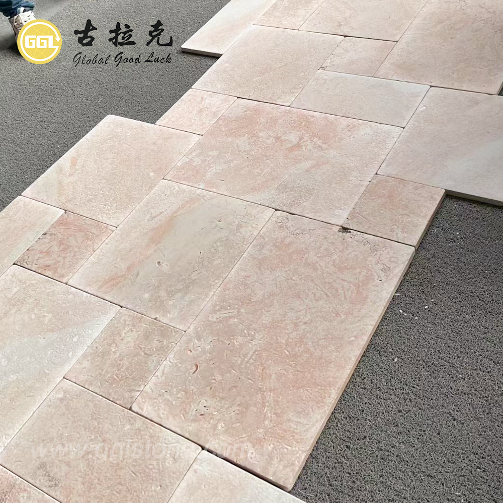 Rosa Kalkstein – Natürliche rosa Kalksteinfliesen und -platten für architektonische Anwendungen