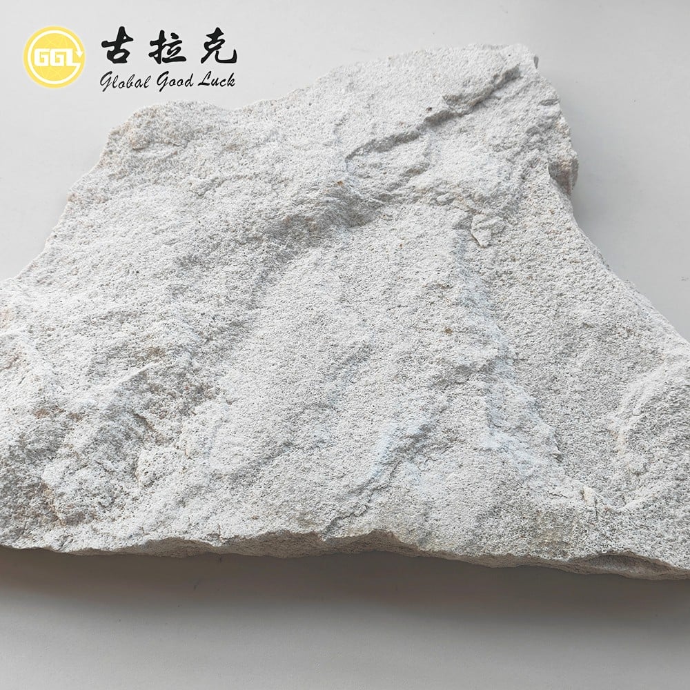 Natural White Stone Wall Cladding Rustic Stone Veneer for Interior & Exterior Decoration