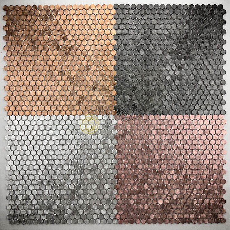 Metallmosaikfliesen Aluminiummosaikfliesen Küchenrückwand Metallmosaik