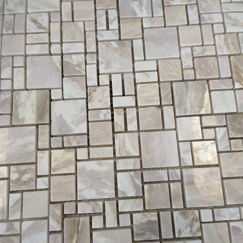 Classics Design Honey Onyx Patroon Marble Vierkante Vorm Marble Mosaic Tile