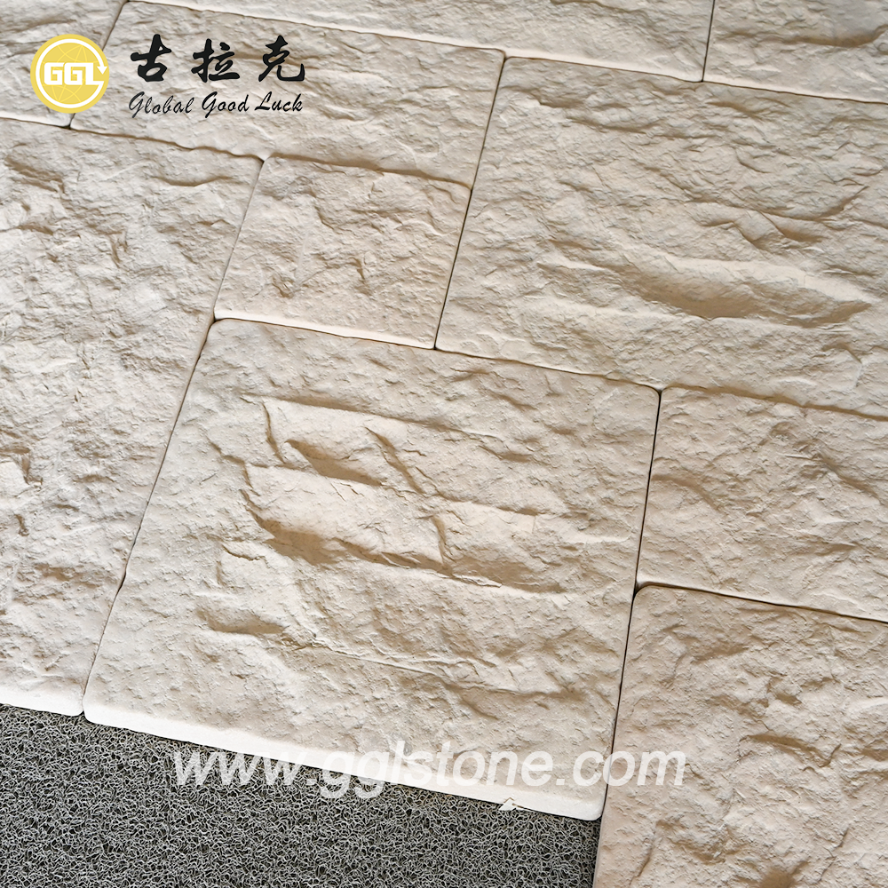 Beige Kalkstein-Französisches Muster für Wandverkleidungen | Naturstein-Wandfliesen für Innen- und Außenbereiche