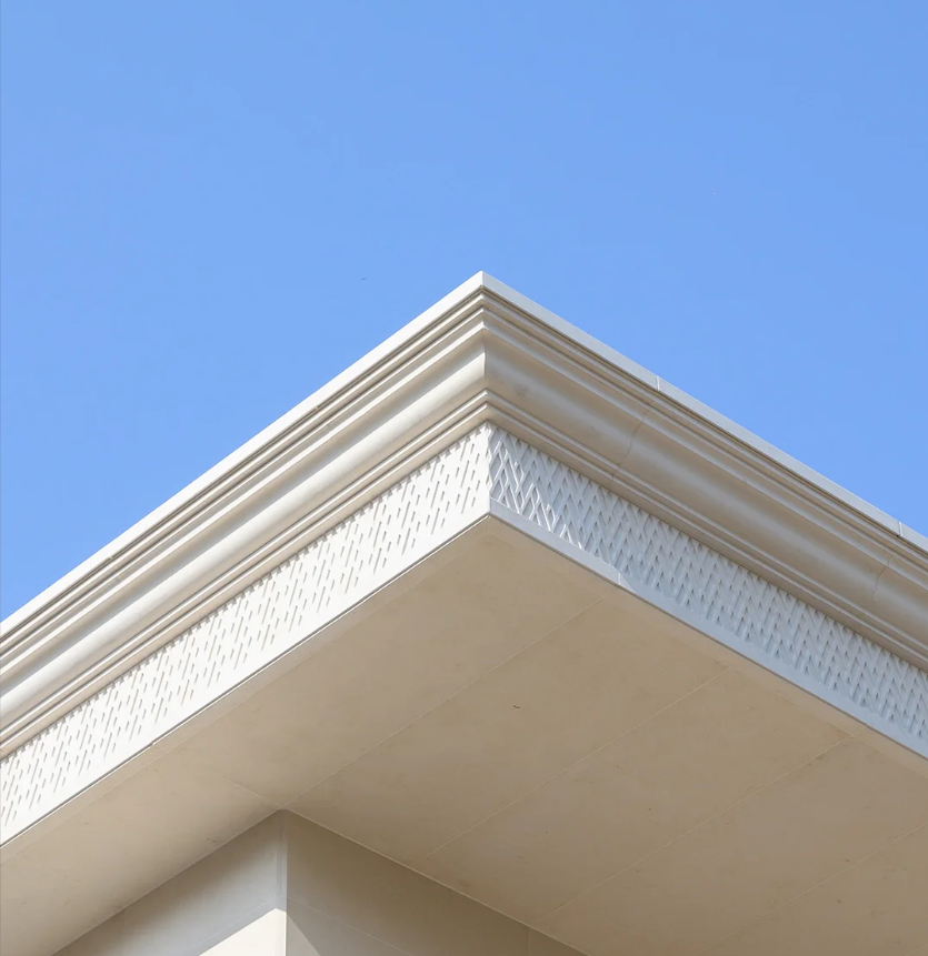 Portugal Beige Limestone Villa Wall Cladding | Custom Natural Limestone Exterior Design