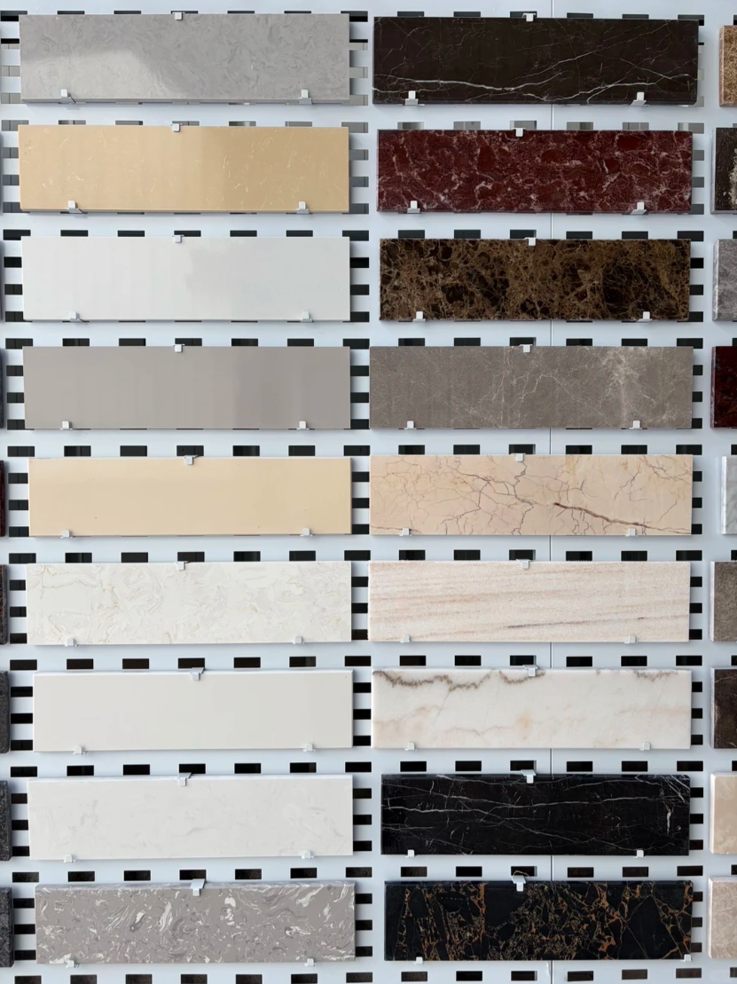 marble and natural stone samples for custom threshold production