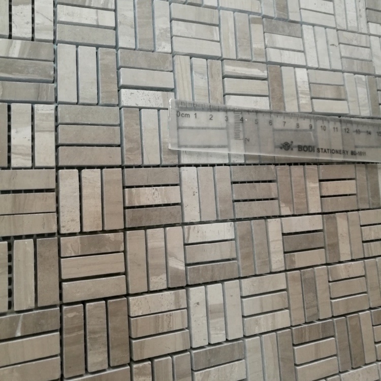 Holzkorn Marmor Korb Gewebe Form Stein Marmor Mosaikfliese