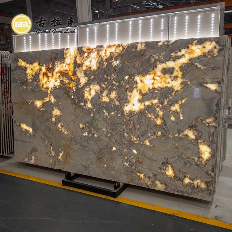 Nouvelle Plaque de Marbre Blanc Fendi, Pierre Légère pour Dosseret Luxe et Décor de Mur