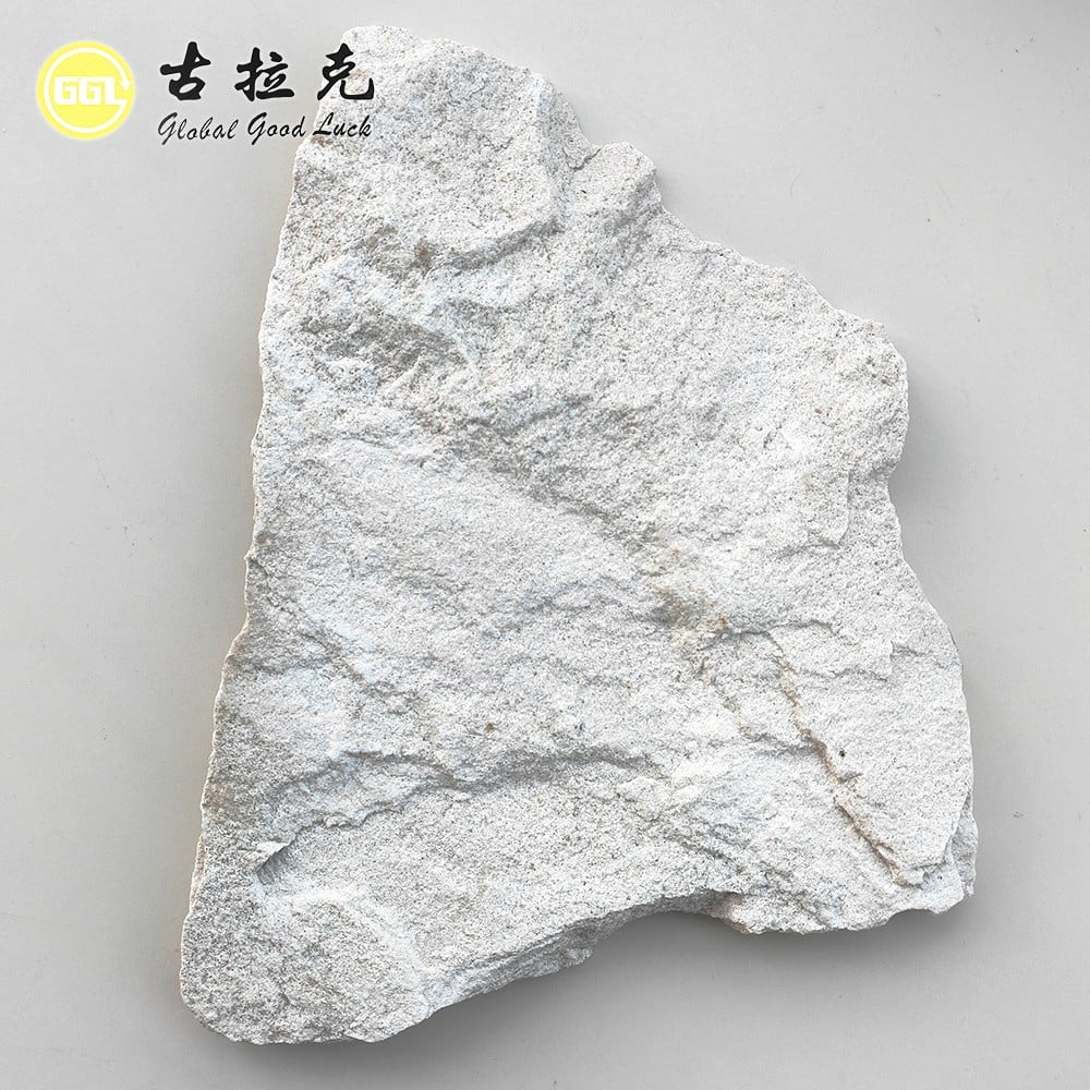 Natural White Stone Wall Cladding Rustic Stone Veneer for Interior & Exterior Decoration