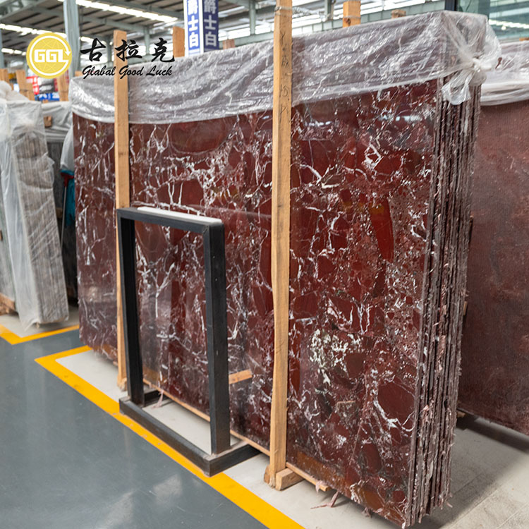 Rosso Levanto Marmor Marmorplatte für Küchentisch Arbeitsplatte Wand Tisch Ingenieursstein