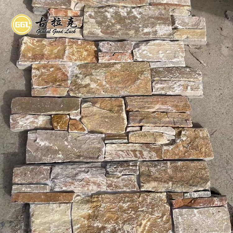 Natural Stacked Stone Veneer – Rustic Wall Cladding for Exterior Walls & Fireplaces