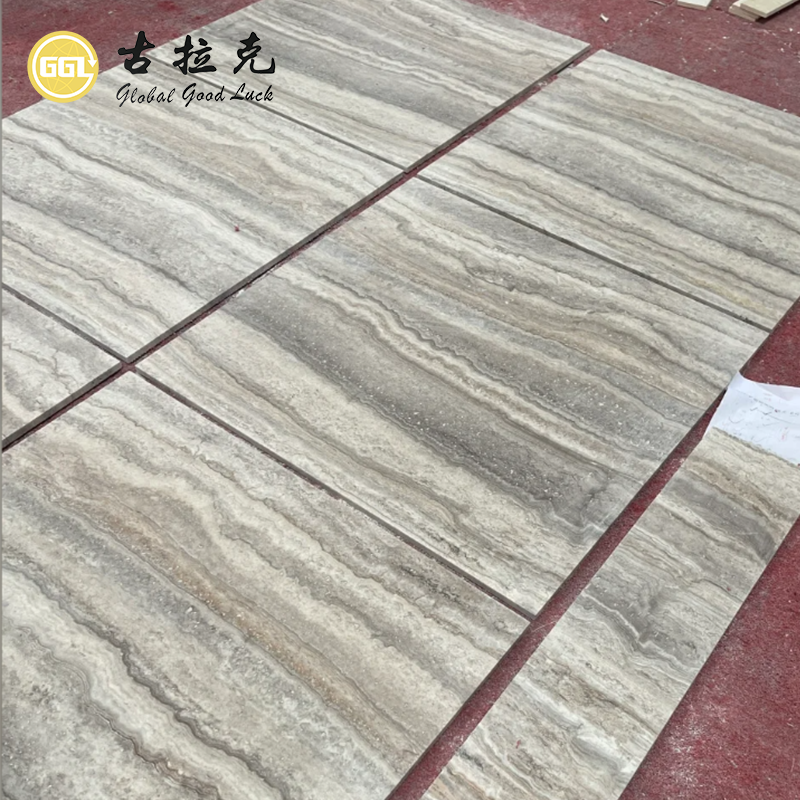 Silver Gray Travertine Tiles & Cut-to-Size Panels