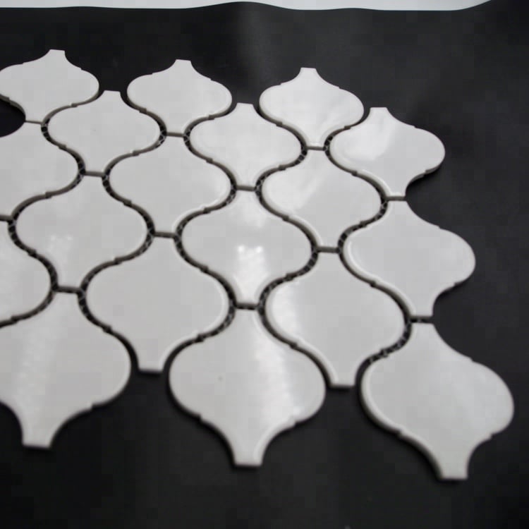 Azulejo de Cerâmica de Mosaico em Forma de Lanterna com Superfície Brilhante e Glaseada