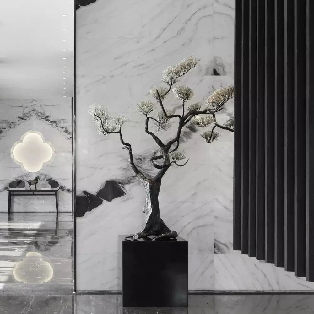 Panda White Marble : Bold Black-and-White Veining in Modern Spaces