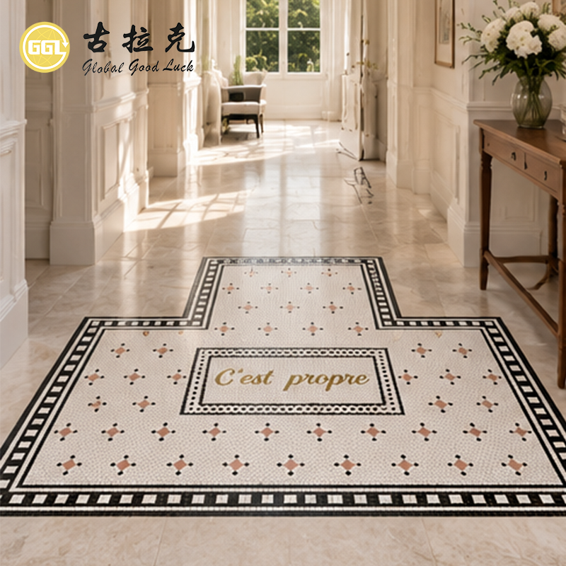 Custom Ceramic Mosaic Mural Floor Design – Decorative Tile Artwork for Luxury Interiors