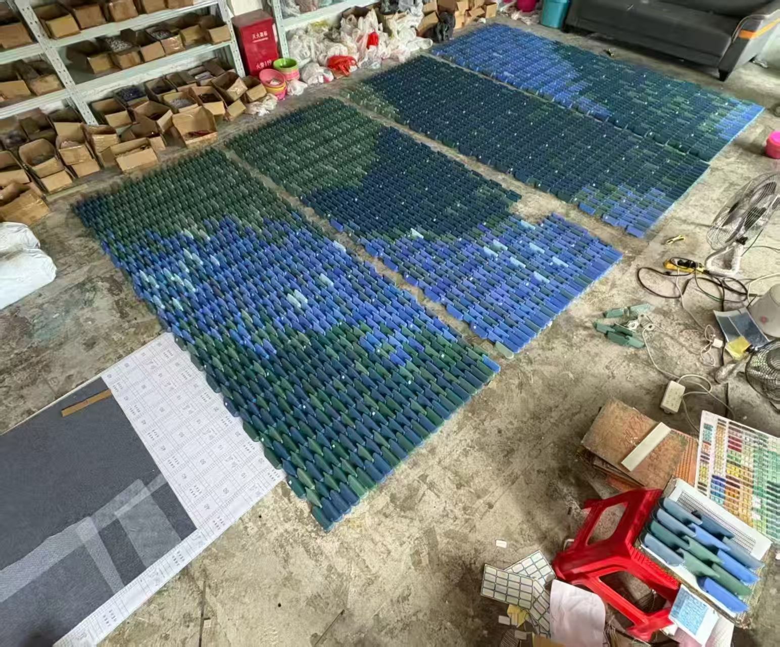 Ingots 3D Ceramic Mosaic