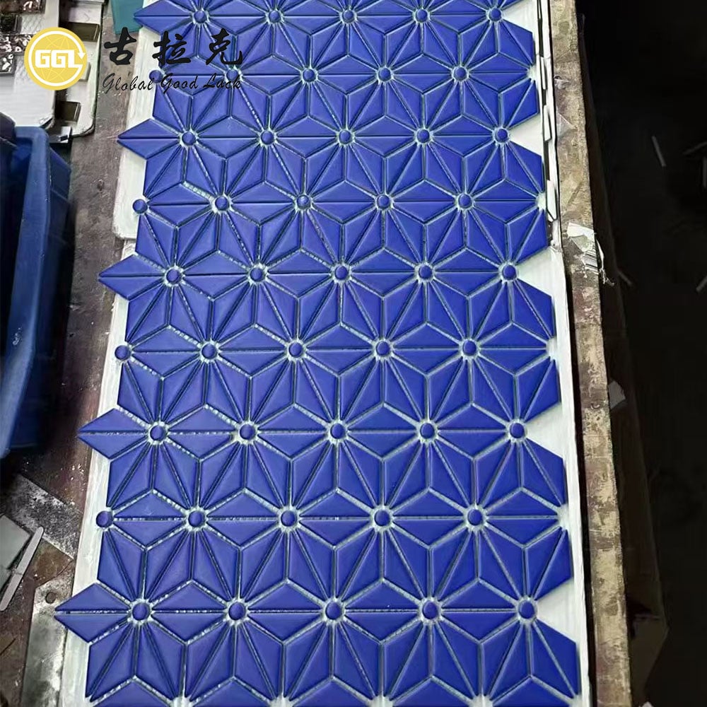 Geometric Star Pattern Ceramic Mosaic Tile for Decorative Walls and Backsplash