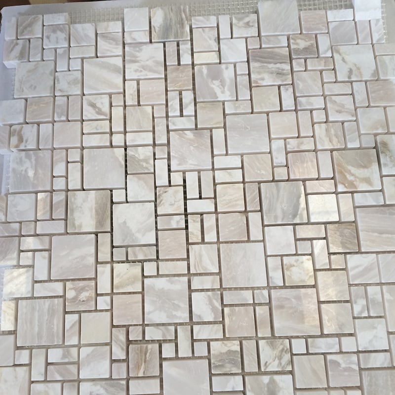Classics Design Honey Onyx Patroon Marble Vierkante Vorm Marble Mosaic Tile