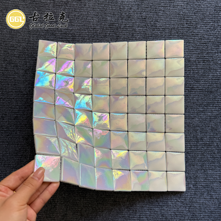 Ubin Kaca Mosaiik Kolam Renang Ukuran 36*36mm Untuk Dekorasi Kolam Renang