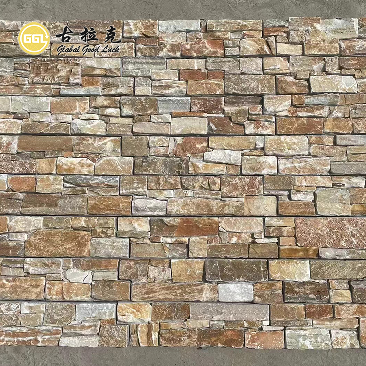 Natural Stacked Stone Veneer – Rustic Wall Cladding for Exterior Walls & Fireplaces