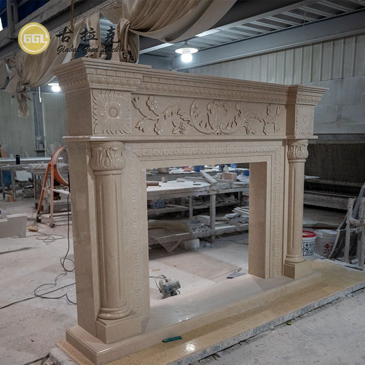 Decorațiuni interioare pentru locuințe Marmură Piatră Mantel Marmură Șemineu Înconjurați șemineu