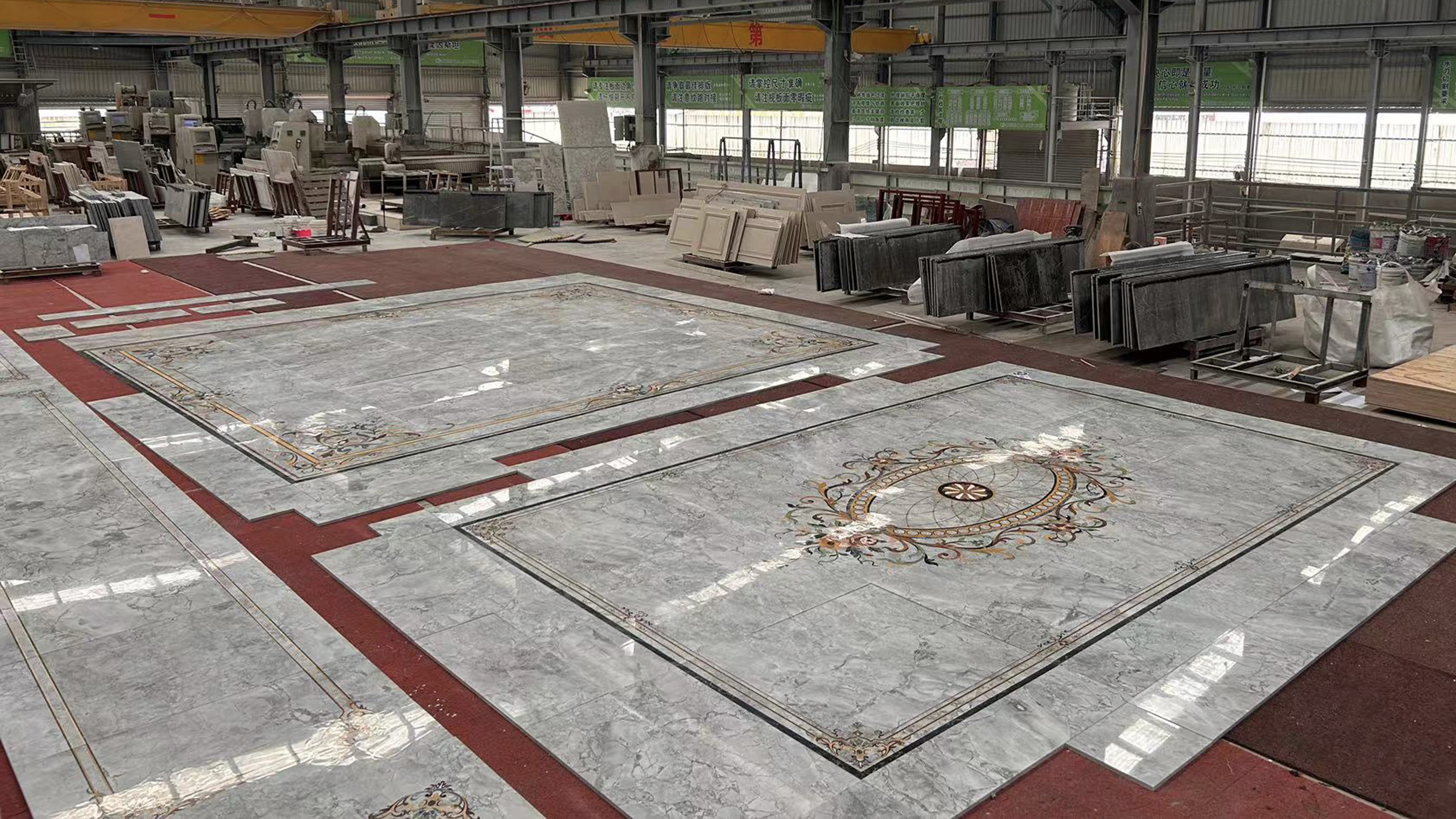 Waterjet Medallion Tiles