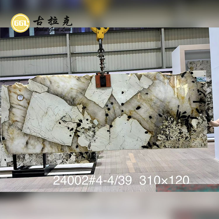 Pandora Slab Marmor Wandboden Dekorativer Luxusdesign