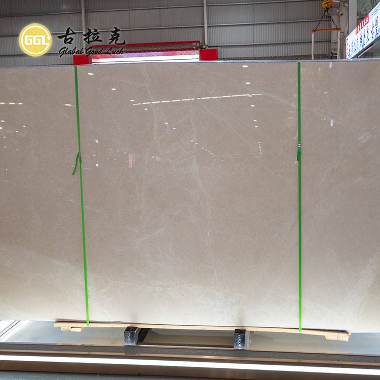 Burdur beige Marble Slab Steen vir Tellingplaat Muur Vloer Versiering