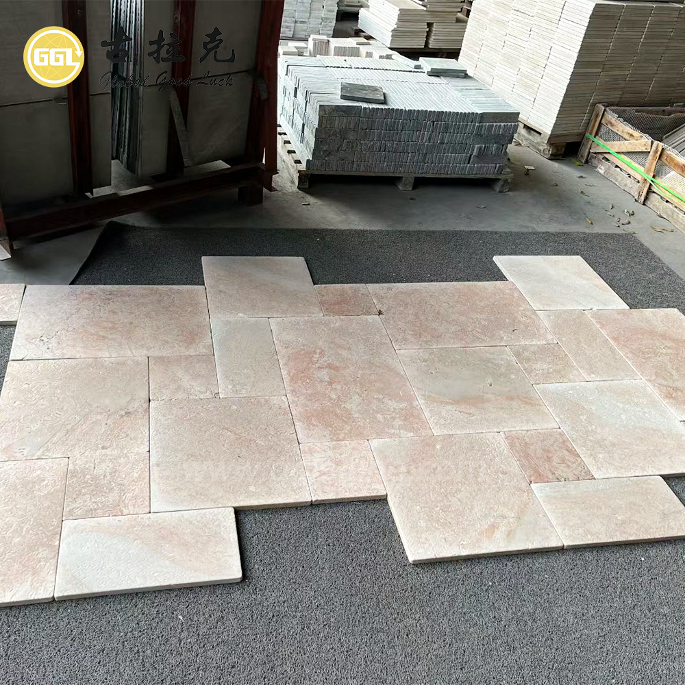 Rosa Kalkstein – Natürliche rosa Kalksteinfliesen und -platten für architektonische Anwendungen