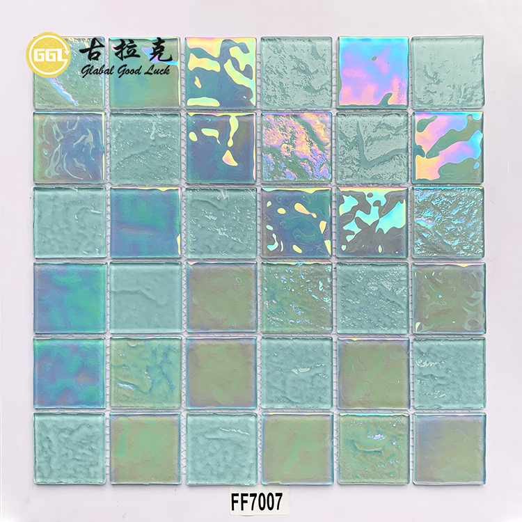 Iriserende glas mosaik flise