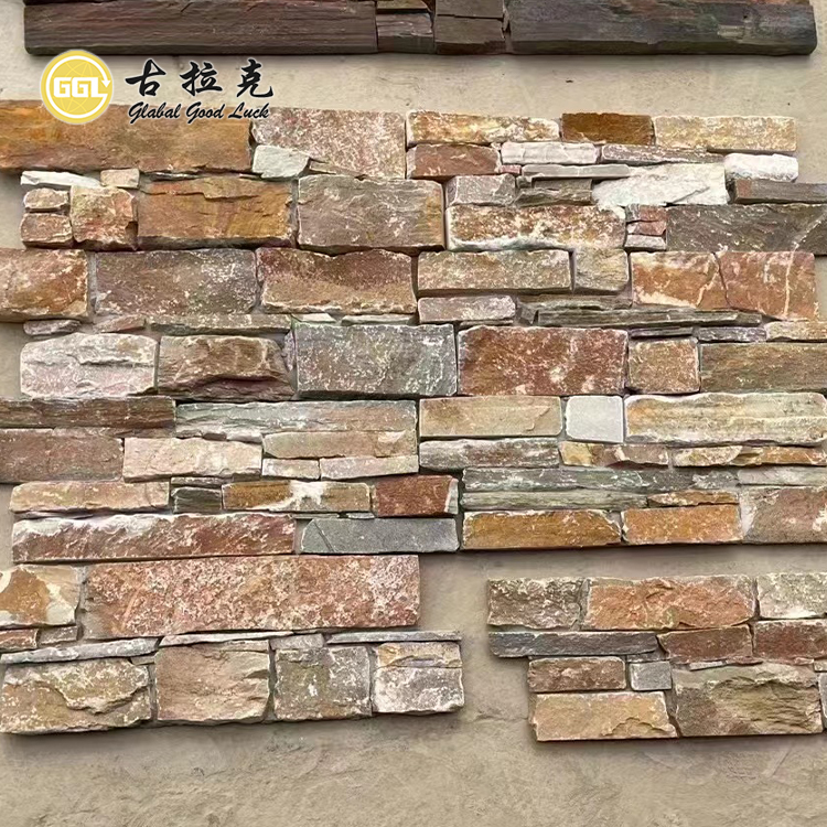 Natural Stacked Stone Veneer – Rustic Wall Cladding for Exterior Walls & Fireplaces