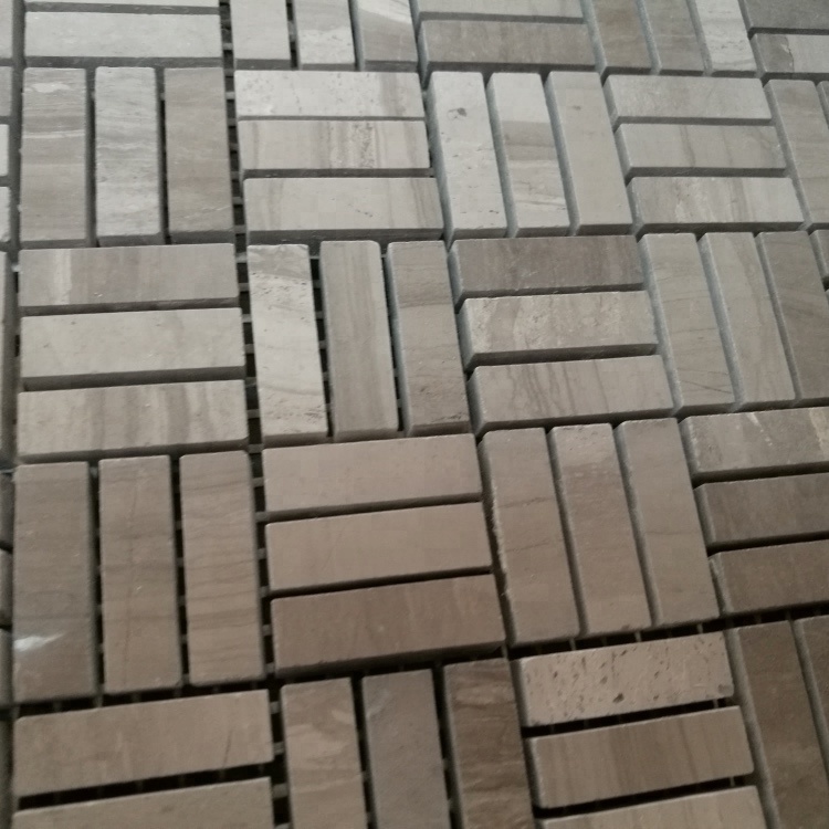 Holzkorn Marmor Korb Gewebe Form Stein Marmor Mosaikfliese