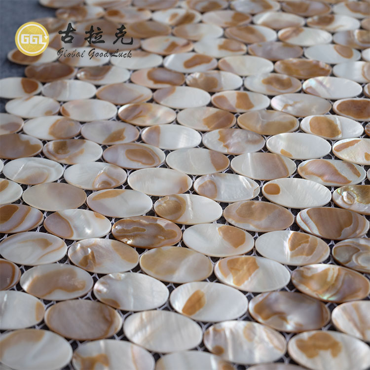 Ovale Mosaiek Tile vir Kombuis Backsplash en stort Muur