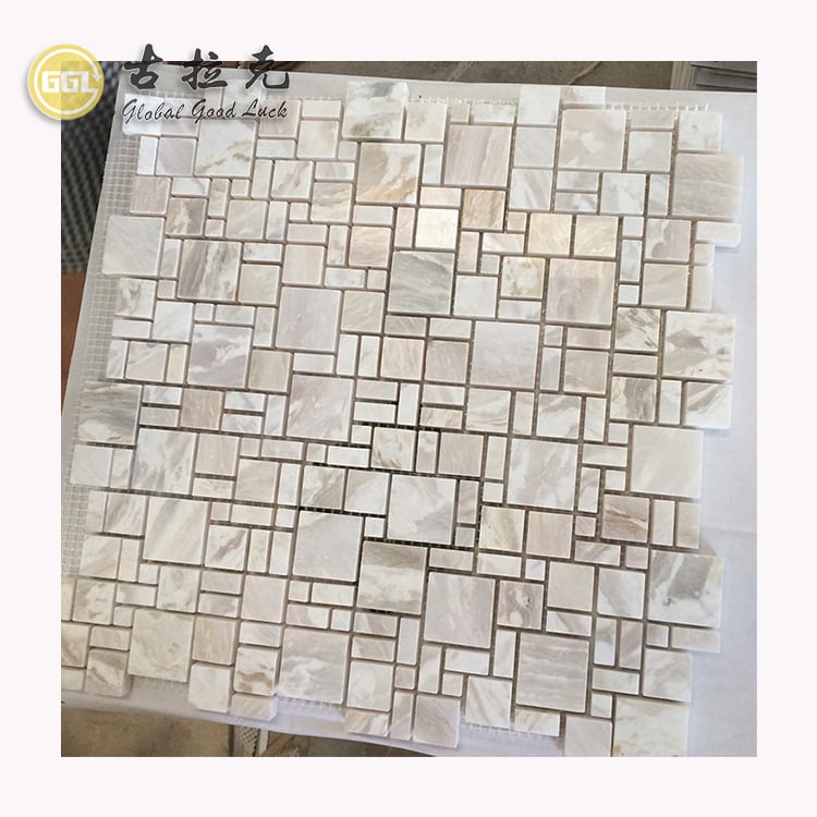 Classics Design Honey Onyx Patroon Marble Vierkante Vorm Marble Mosaic Tile