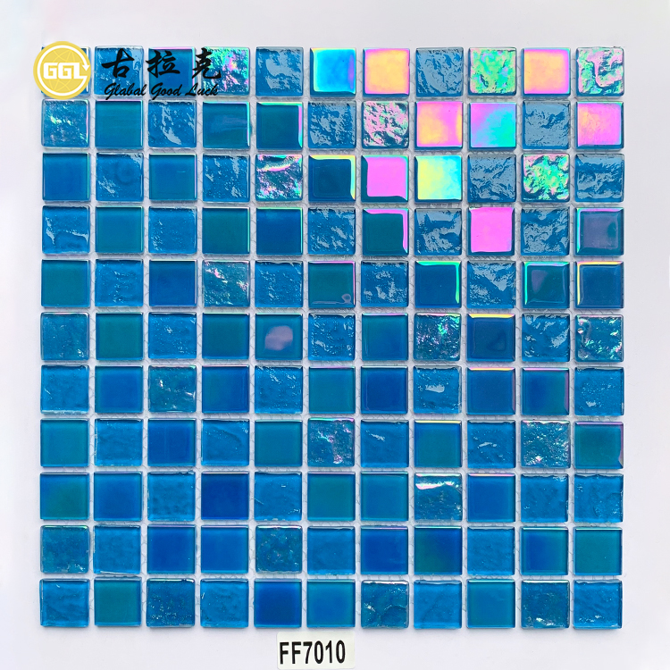 Iriserende glas mosaik flise
